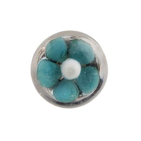 Sea Green Glass Wine Stopper